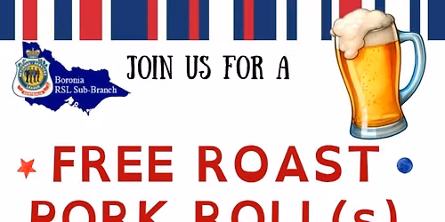 Free Roast Pork Roll(s) Afternoon