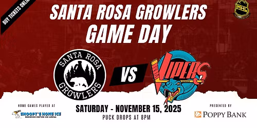 Santa Rosa NorCal Hockey - Growlers vs Vipers