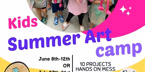 Kids Summer Art Camp ( NEW WEEK ADDED)