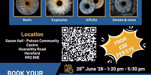 Hereford, Herefordshire Iris Eye Photography Pop-Up