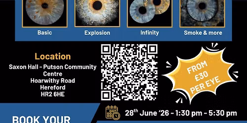 Hereford, Herefordshire Iris Eye Photography Pop-Up