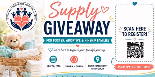 Foster and Adoption Supply Giveaway