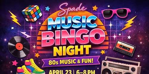 Spade 80s Music Bingo Night