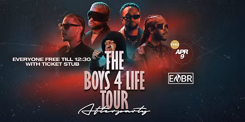 BOYS FOR LIFE CONCERT AFTER PARTY