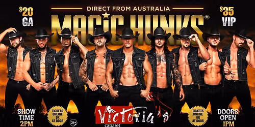 Oct 18th: Hialeah, FL- MAGIC HUNKS\u00ae AUSTRALIAN TAKEOVER at Victoria's