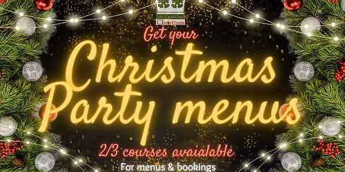 Christmas Party menus