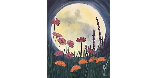 Moon Flowers Night Bloom - Paint and Sip in San Antonio | Classpop!\u2122