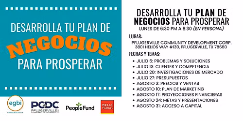 Desarrolla tu Plan de Negocios para Prosperar (Serie de 9 semanas )
