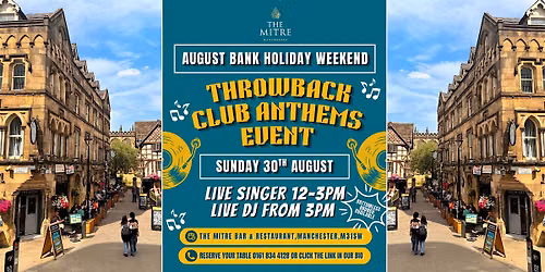 Throwback Club Anthems Party With Live Singers & DJs