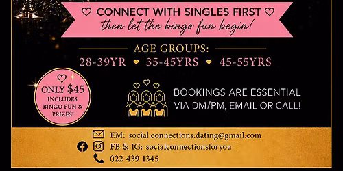 Speedy Connections in TE ATATU PENINSULA - SINGLES BINGO!