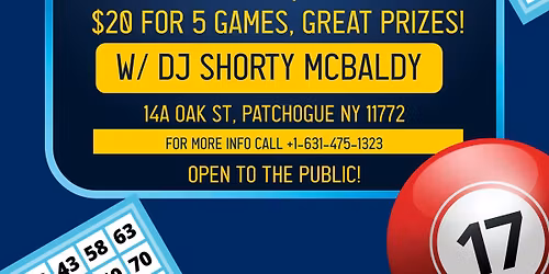 Bingo Night at the Patchogue Elks Lodge!