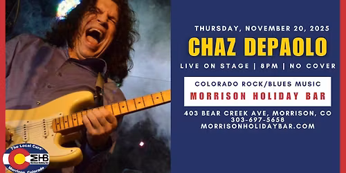 Chaz Depaolo - Live On Stage No Cover, Free Parking, Show Starts At 8PM