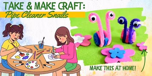 Take and Make Mondays: Pipe-Cleaner Snails