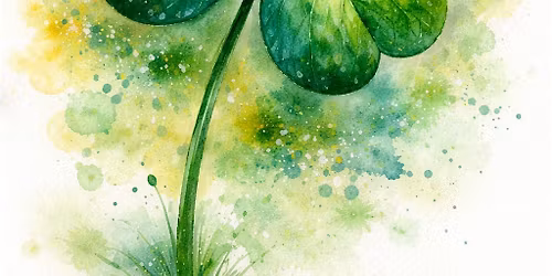 Four Leaf Clover Watercolor Class