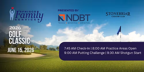 2026 Golf Classic Benefitting Frisco Family Services