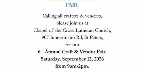 CAPEL OF THE CROSS CRAFT & VENDOR FAIR