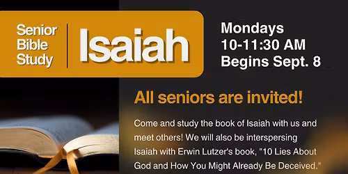 Senior Bible Study: Isaiah