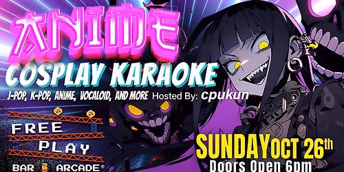 Anime Cosplay Night @ Freeplay Worcester - Sunday October 26th
