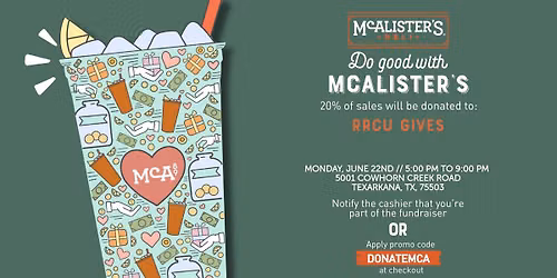 Do Good with McAlister's 