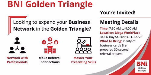 Golden Triangle, FL Professional Networking (In-Person Meetings)