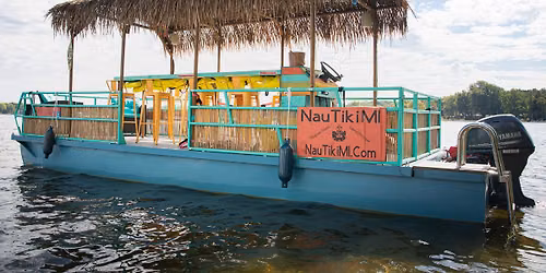 Mixed Group Tiki Boat Cruise on Huron River Chain of Lakes!