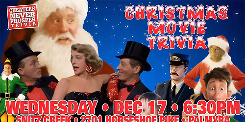 Christmas Movie Trivia at Snitz Creek Brewery - Palmyra