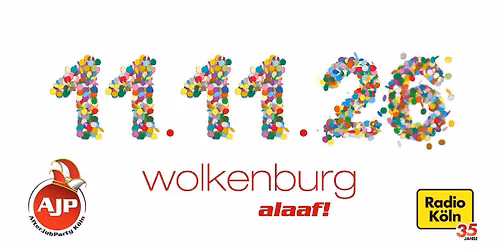 Wolkenburg Alaaf! Die Karnevalsparty am Elften im Elften