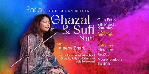 Ghazal & Sufi Night - Celebrate Season of Holi
