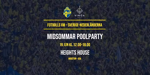 GV och Vingas Midsommar Poolparty i Houston
