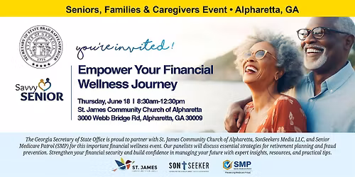 Savvy Senior: Empower Your Financial Wellness Journey - ALPHARETTA