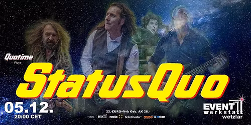 STATUS QUO celebrated by QUOTIME