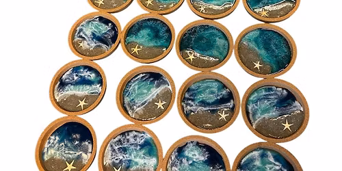 Ocean Vibes Resin Coaster Workshop