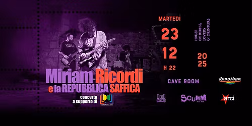 Miriam Ricordi e la Repubblica Saffica live @ Scumm Cave Room Mar \u2022 23\/12