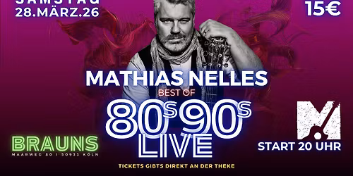 80er 90er Mitsing Konzert mit MATHIAS NELLES 
