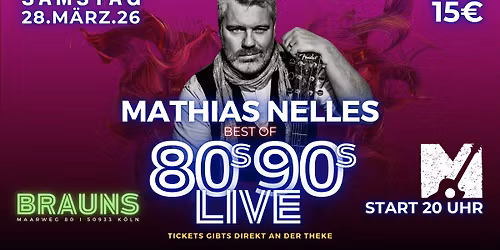 80er 90er Mitsing Konzert mit MATHIAS NELLES 