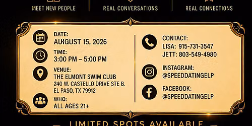 Speed Dating Mixer (21 & Up)