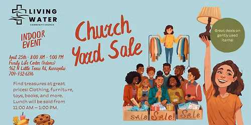 Church Yard Sale and at 11am HOTDOG sale