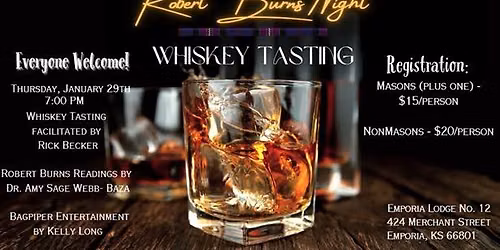 Robert Burns Night: A Whiskey Tasting 