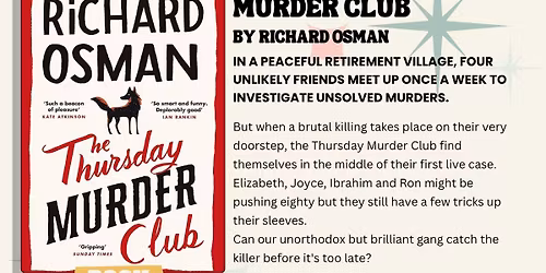  November Book Club Pick: The Thursday Murder Club by Richard Osman!