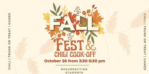 Fall Fest- Trunk-or-Treat and Chili Cook-Off