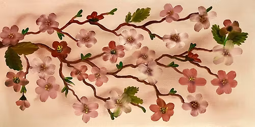 Cherry Blossoms:  Bob Ross Floral Oils Painting Lessons
