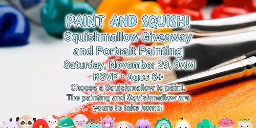 Paint and Squish! Squishmallow Giveaway & Painting