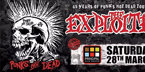 THE EXPLOITED 45 Years of Punk\u2019s Not Dead Tour & \u039f\u03bc\u03af\u03c7\u03bb\u03b7. Principal \u0398\u03b5\u03c3\u03c3\u03b1\u03bb\u03bf\u03bd\u03af\u03ba\u03b7 \u03a3\u03ac\u03b2\u03b2\u03b1\u03c4\u03bf 28 \u039c\u03b1\u03c1\u03c4\u03af\u03bf\u03c5