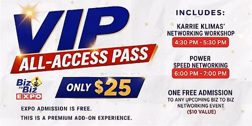 VIP All-Access Pass: Power Hour Speed Networking & Special Seminar