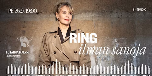 Susanna M\u00e4lkki: Ring ilman sanoja