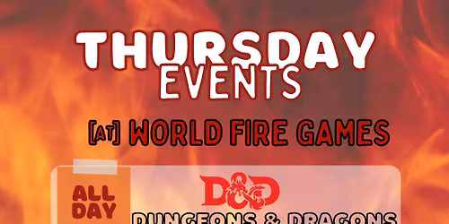 Thursday Night Games: MTG, D&D, & Gundam Player Events