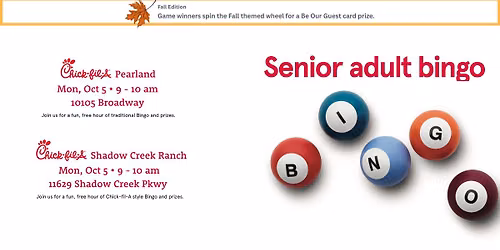 Senior Bingo