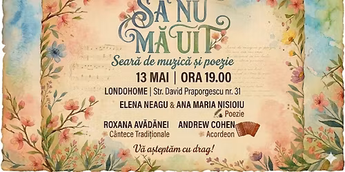 S\u0103 nu m\u0103 uit - sear\u0103 de muzic\u0103, poezie \u0219i conectare