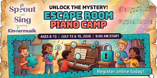 \u200b\ud83c\udfb9 Escape Room 2-Day Piano Camp | Ages 8-13