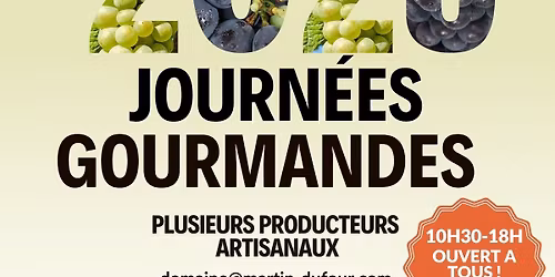 Journ\u00e9es Gourmandes 2025